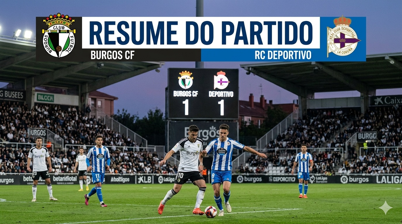 Burgos CF 1 – 1 RC Deportivo | Un empate deixa a ambos cun sabor agridoce