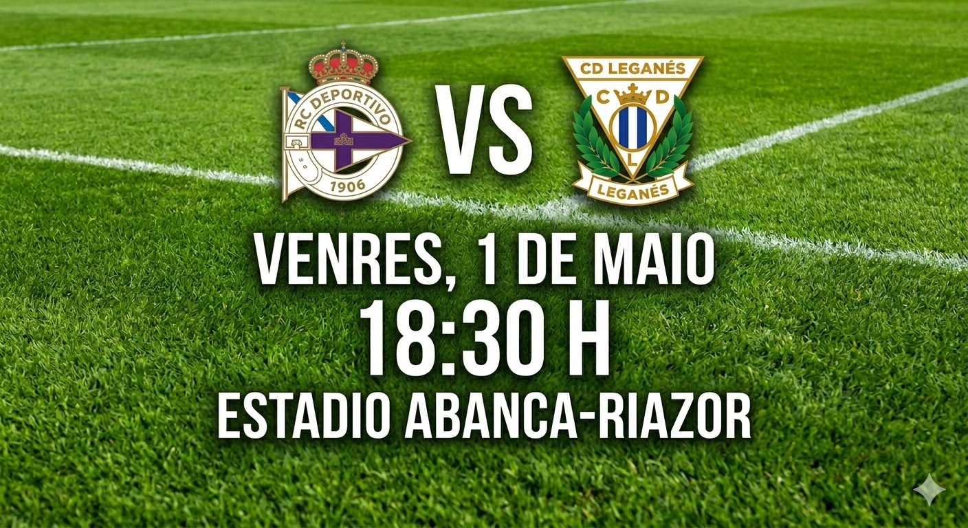 O Dépor recibe ao Leganés en Riazor cun ollo no ascenso directo