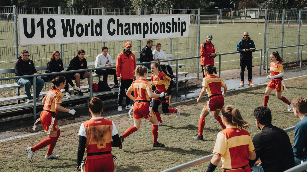 Deportes — A selección española de flag football feminino inicia o Mundial U18 en Düsseldorf con vistas aos Xogos Olímpico…