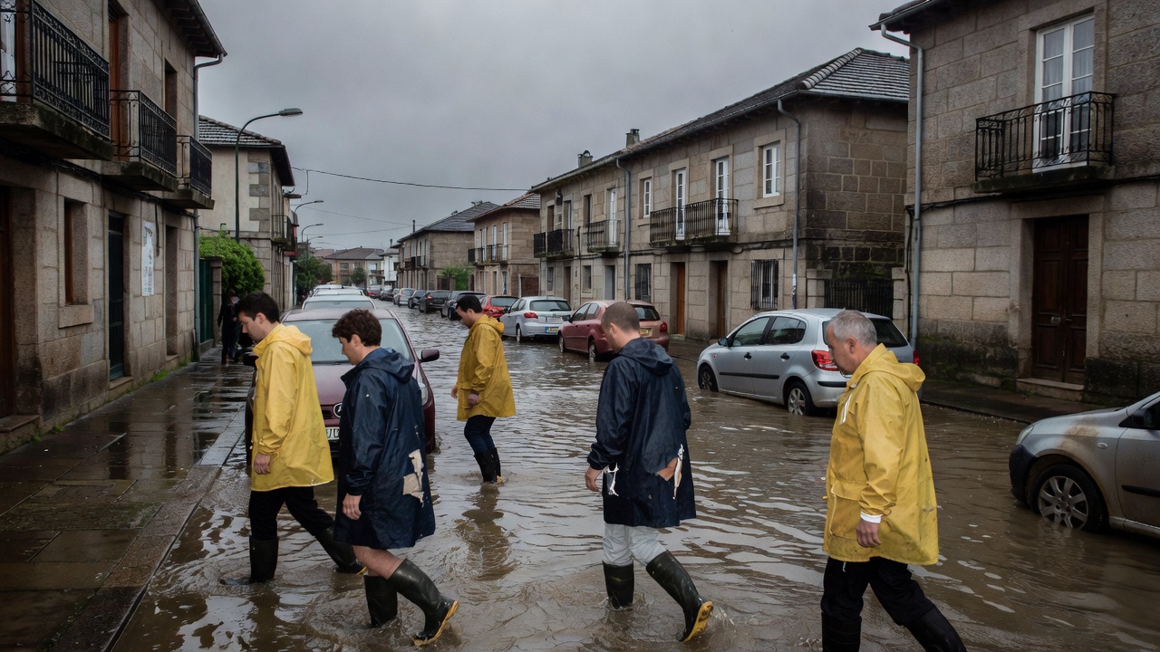A Xunta alerta do risco de inundacións por borrasca que atravesa o norte de Galicia