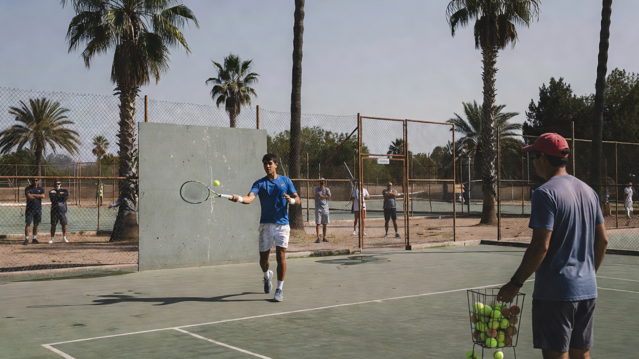 Carlos Alcaraz conclúe preparación en Murcia de cara ao US Open tras catro meses de baixa