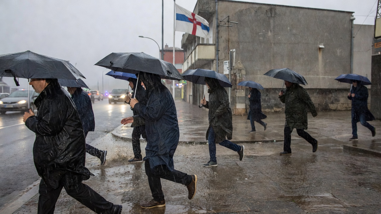 La Coruña amence con alerta laranxa por choivas fortes de máis de 30 l/m² en unha hora