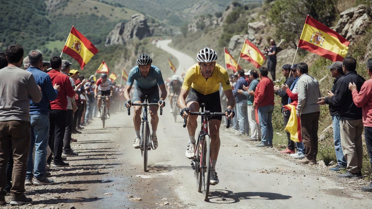 Pogačar gaña a sexta etapa da Vuelta a España tras superar a Enric Mas en El Bartolo
