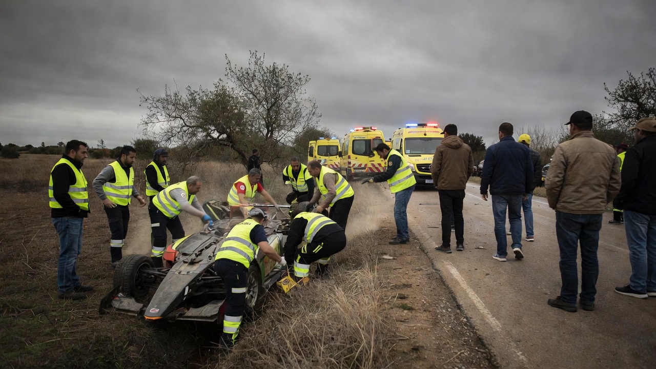 Traxedia na Subida a Taboadela: piloto ourensán falece e tres feridos graves