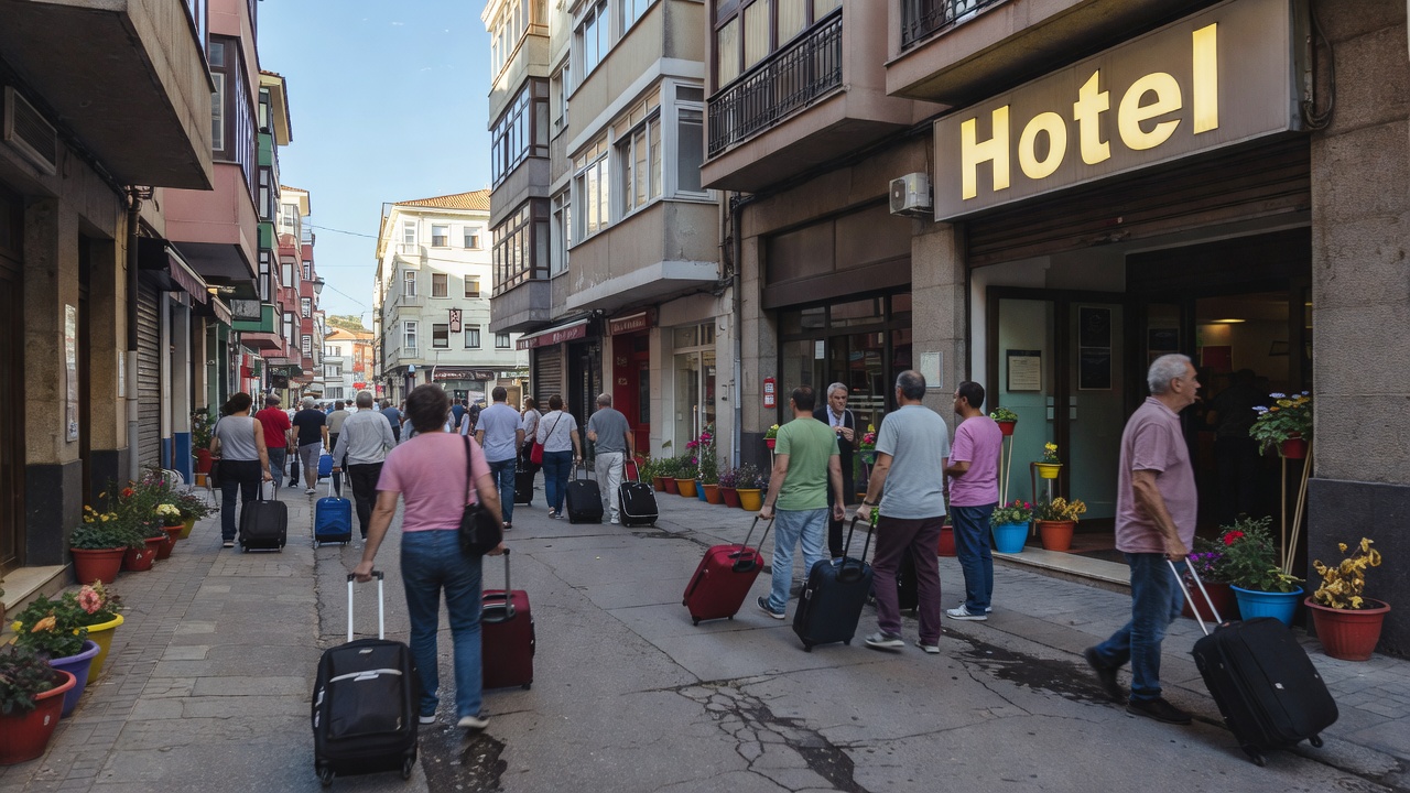 A Coruña liderou Galicia en pernoitas hoteleiras en xullo con case 274.000 visitantes
