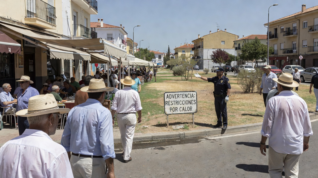 Alerta vermella por calor activa restricións exteriores en 17 concellos do interior de Pontevedra