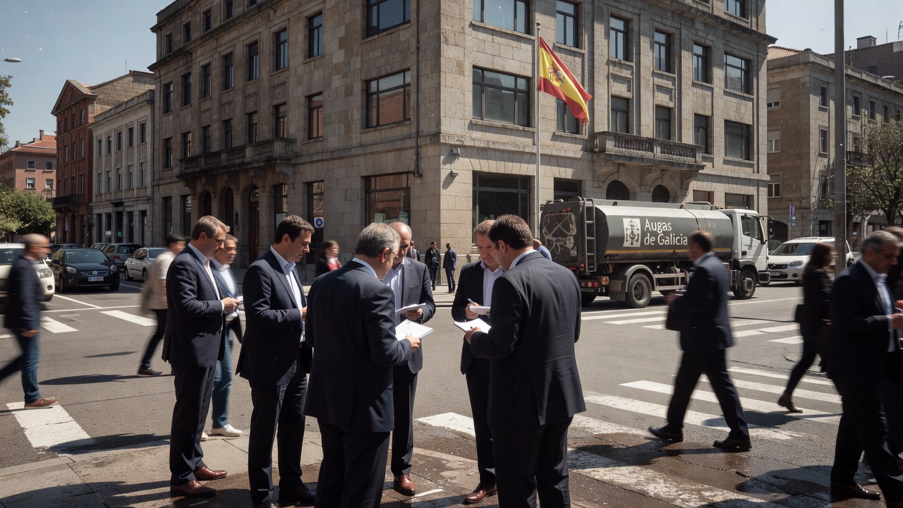 Augas de Galicia acusa a Abel Caballero de “terxiversar” perdas de auga que superan o 20 %, Concello insiste en só 6,3 %