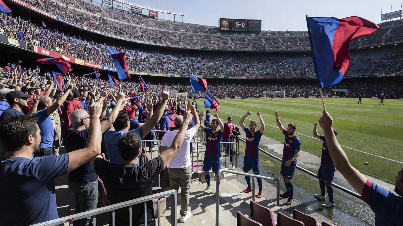 Barcelona golea 5-0 ao Valencia con gran actuación de Lamine Yamal