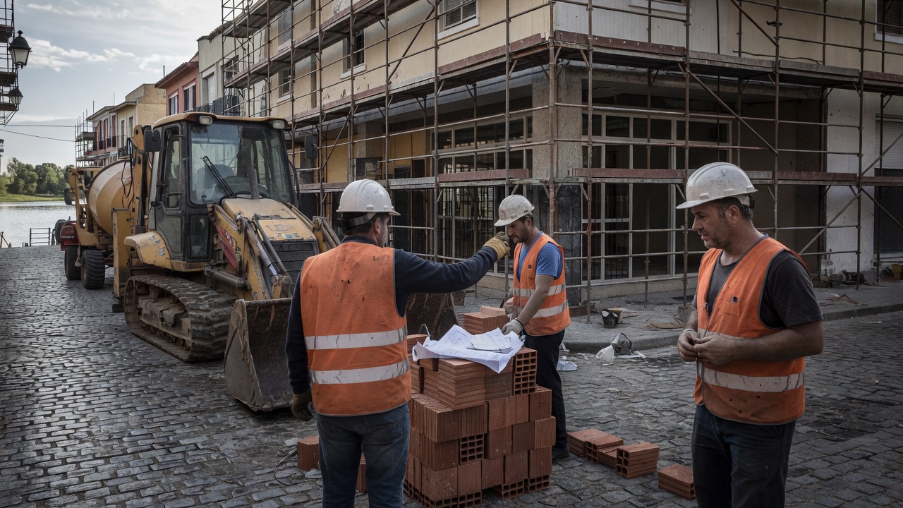 Concello de Pontevedra prevé rematar as obras en rúa do Santo e río dos Gafos antes de fin de ano