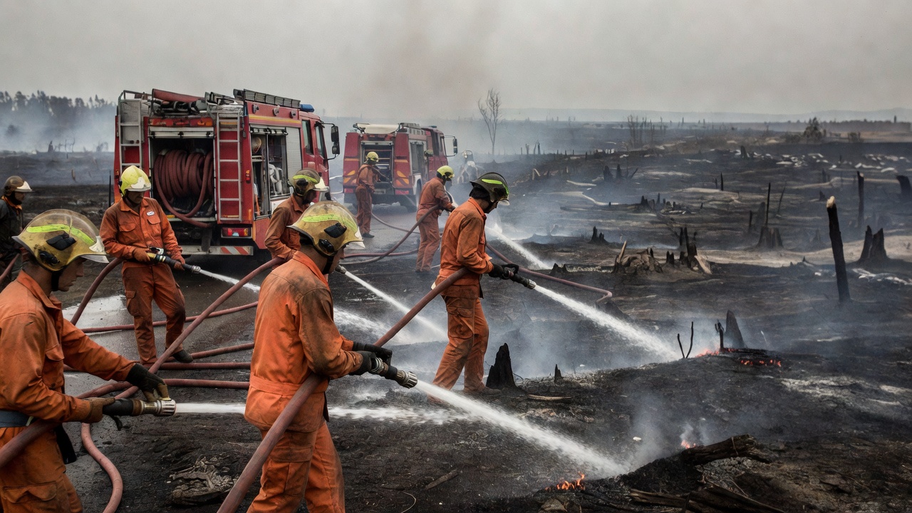 Estabilizado o incendio en Quiroga (Lugo) tras arrasar 420 hectáreas