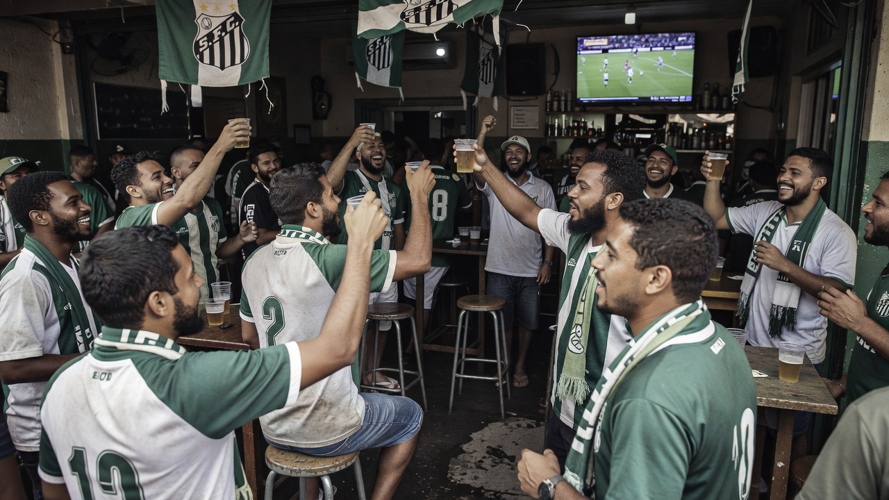 Gabriel Delfim, figura decisiva nas taxas ante Santos, celebra classificação histórica