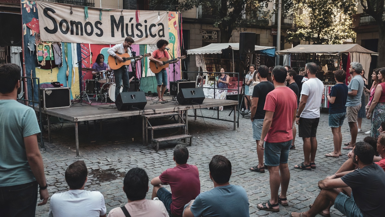 Galería de espectáculos Somos Música estrease en Pontevedra con Zeltia Irevire e Moi na Praza da Peregrina