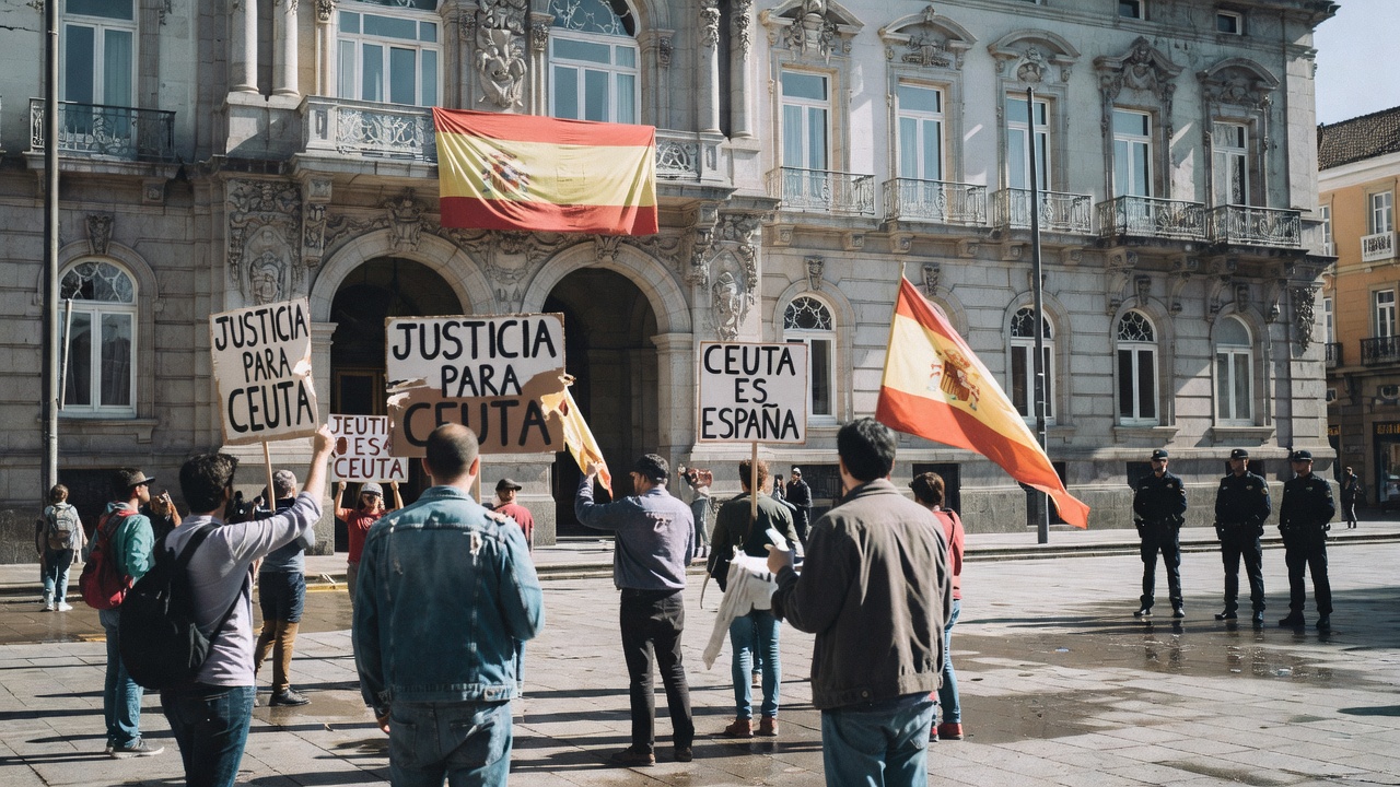 Inés Rey critica que Alfonso Rueda participase na concentración por Ceuta en María Pita