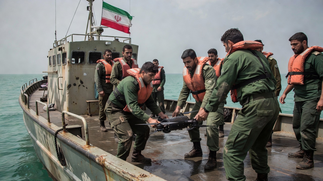 Irán captura dron submarino de EE.UU. no Estreito de Ormuz, segundo o IRGC