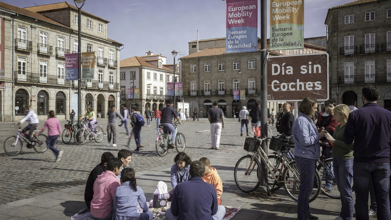 Semana Europea da Mobilidade en A Coruña inclúe Día sen Coches e actividades na praza de Tabacos