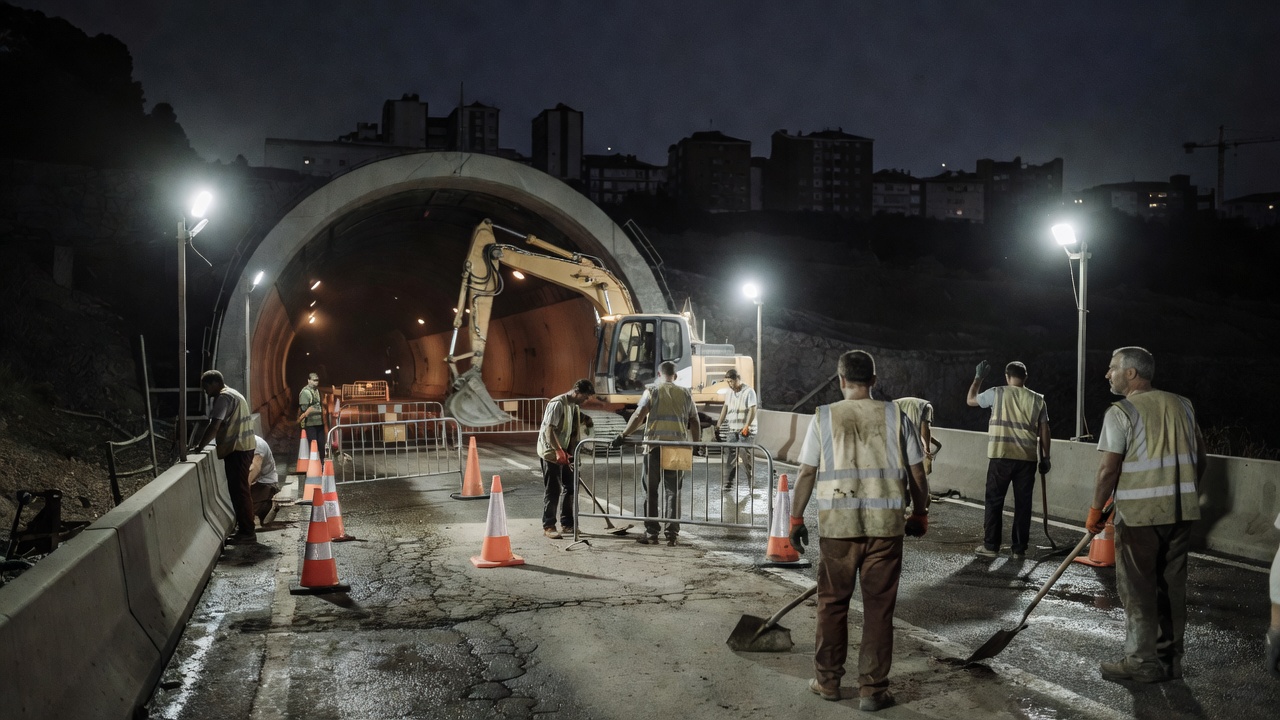 Vigo activa corte de tráfico no túnel de Beiramar entre o 7 e 8 de setembro por obras nocturnas