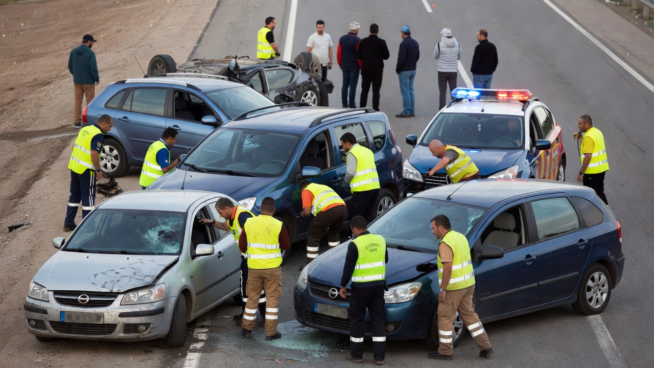 Autoridades de Tráfico investigan cinco vehículos implicados no accidente mortal na PO-531, Barro