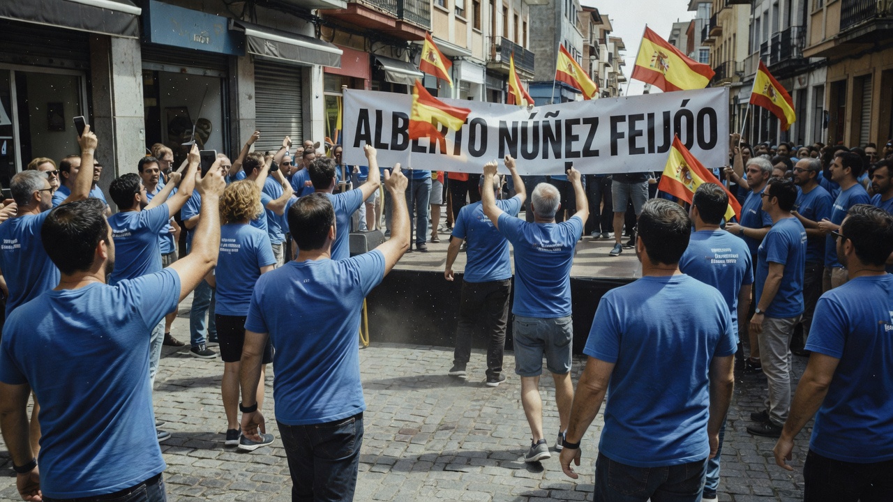Feijóo acusa á esquerda de "agitar unha calle que lles dá as costas" nun acto de precampaña en Vigo