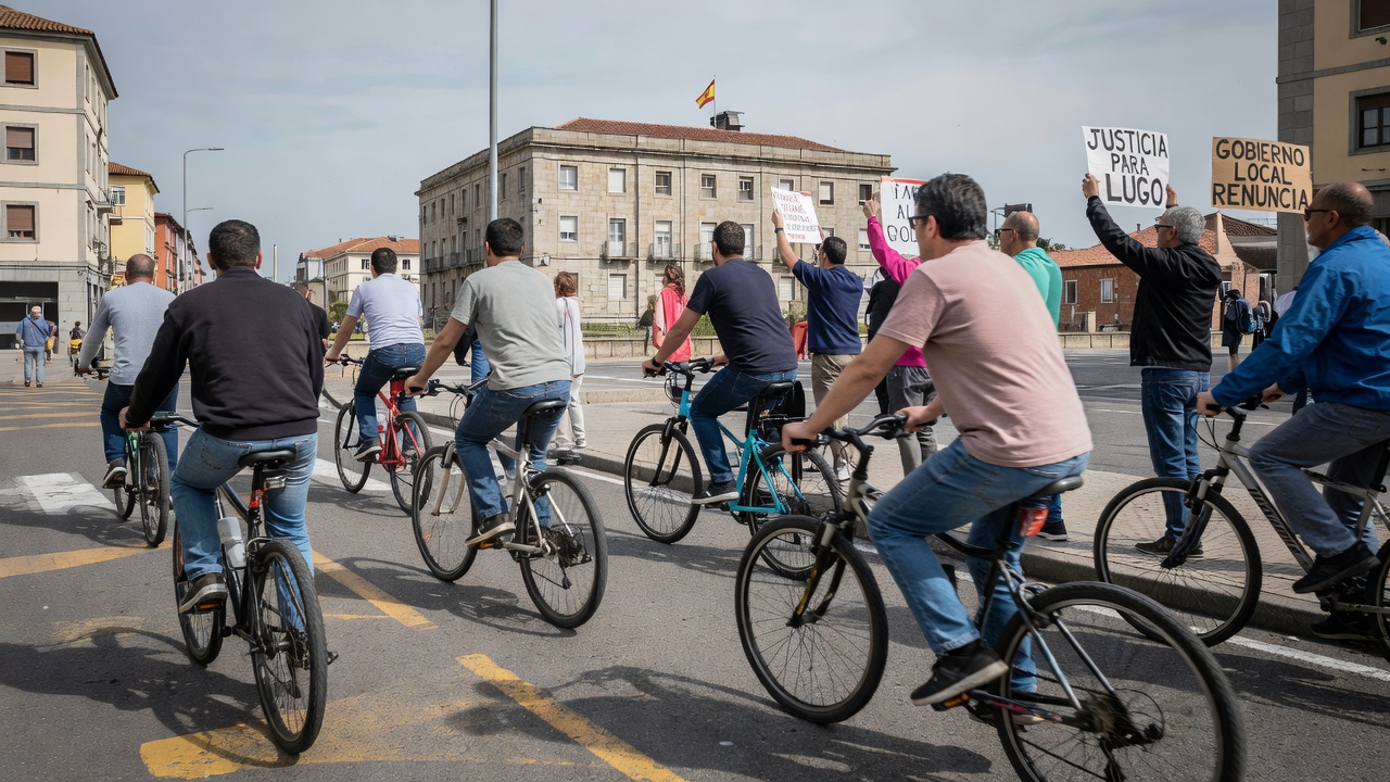 Fernández acusa ao PP de Lugo de mentir sobre a eliminación do carril bici tras promesas incumpridas