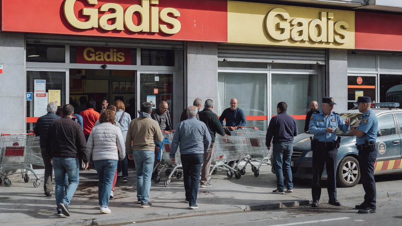 Identificados tres sospeitosos tras hurto en supermercado Gadis en Benito Corbal, Pontevedra
