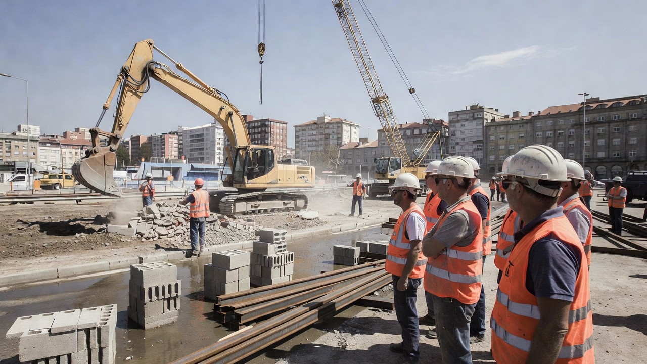 Lores e Luis López aplauden o reinicio das obras do nudo de bomberos, pero cuestionan as formas