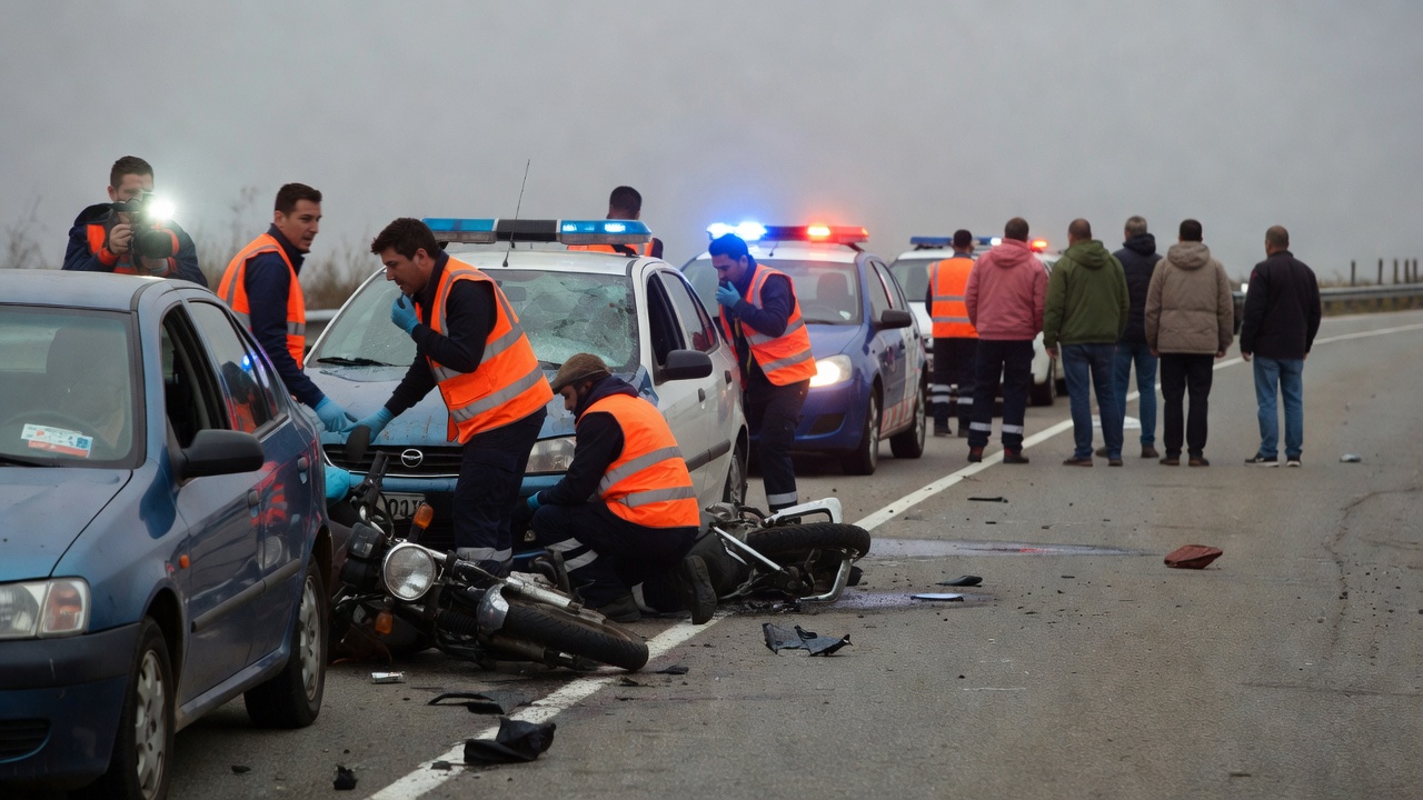 Muere un motorista en accidente con cinco vehículos na PO-531 en Barro (Pontevedra)