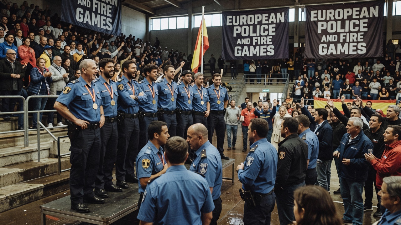 Policía Portuaria de Vigo acada tres ouros e dúas pratas nos XI Xogos Europeos de Policías e Bombeiros