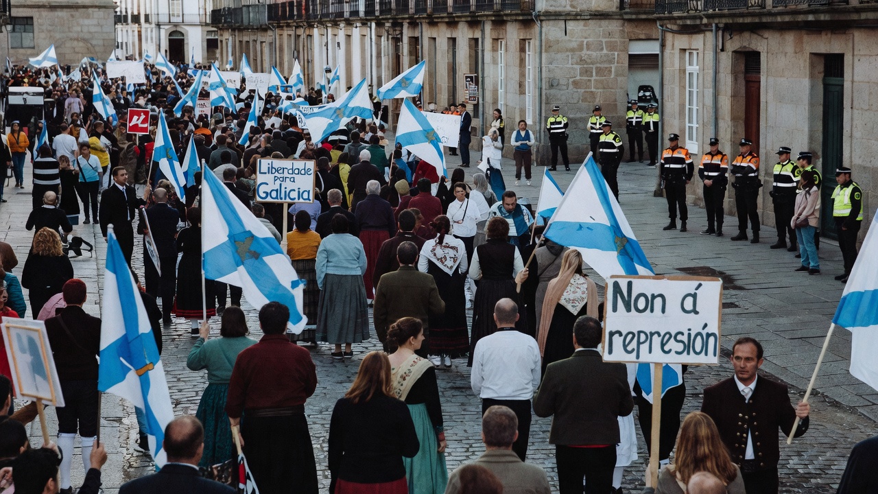 Sette concentracións convocadas en Galicia este 25 de outubro polo nacionalismo tras os disturbios en A Coruña