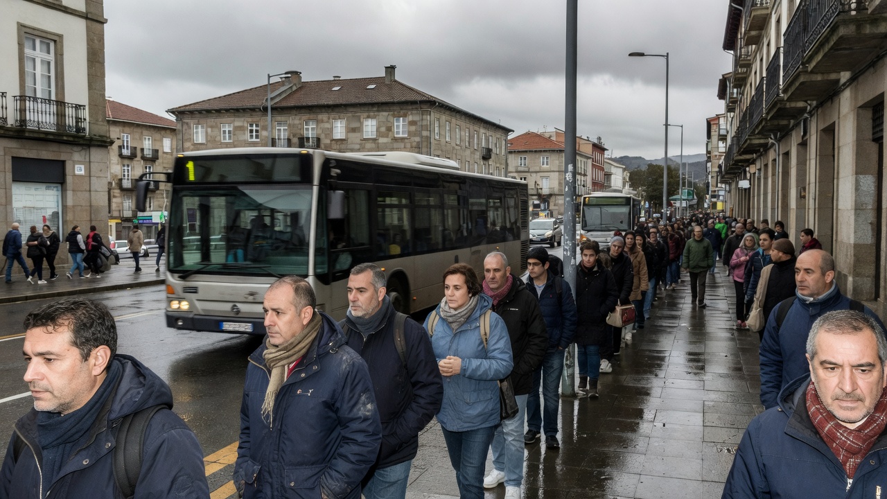 Veciños de A Coruña alertan polas esperas de ata hora e media no transporte metropolitano entre Arteixo e a cidade herculina