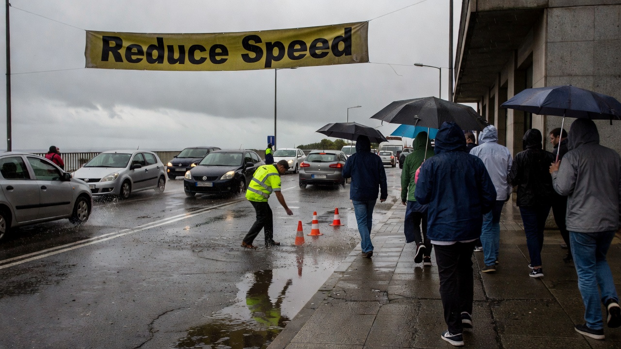 Xunta pide á cidadanía reducir velocidade e evitar zonas inundables en A Coruña polas choivas